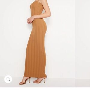 Good American Tan Maxi Dress